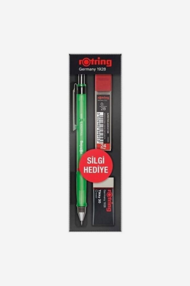 Rotring Visuclick Min Silgi 3 Lü Okul Seti- 0.7 Mm Yeşil