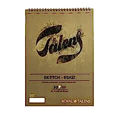 Talens Eskiz Bloğu A4 90 Gr Spiralli 50 Yaprak
