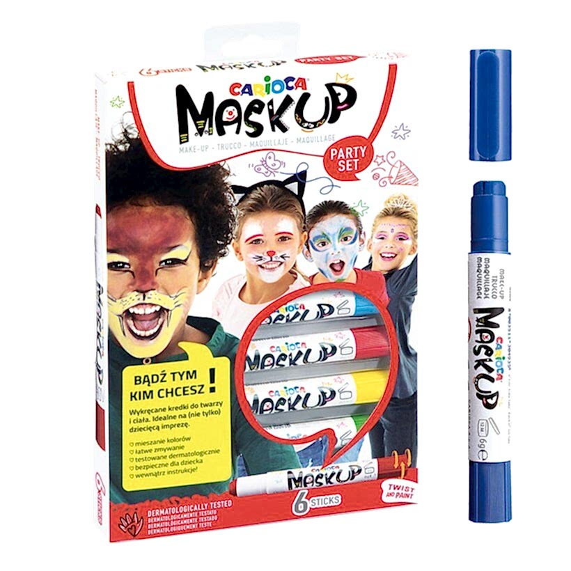 Carioca Yüz Boyası 6 Gr 6 Renk