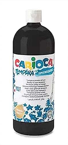 Carioca Tempera Suluboya Süper Yıkanabilir Siyah 1000 Ml