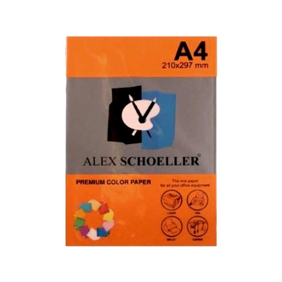 Alex Fotokopi Kağıdı A4 500 Lü Turuncu Alx-640