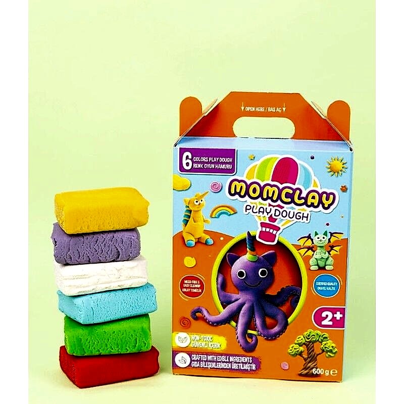 Nureart Smarta Momclay Oyun Hamuru 6 Renk 100 Gr