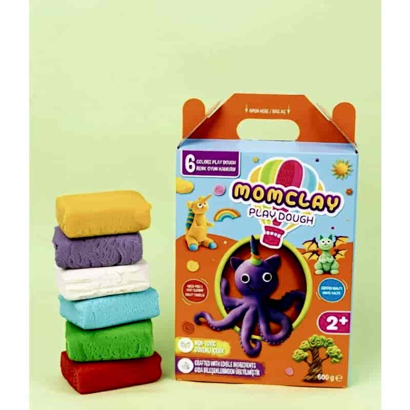 Nureart Smarta Momclay Oyun Hamuru 6 Renk 100 Gr