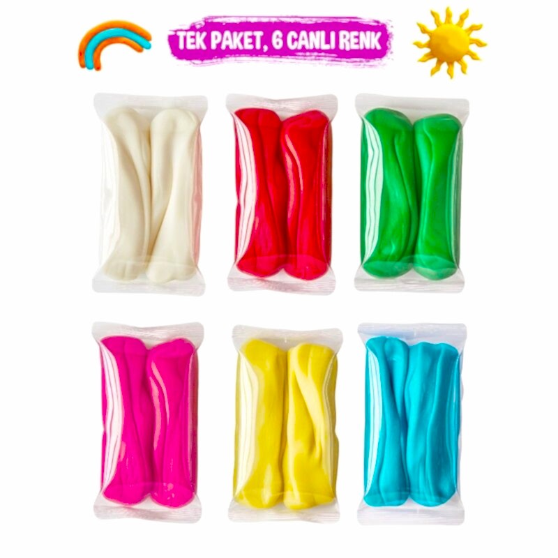 Nureart Smarta Momclay Oyun Hamuru 6 Renk 100 Gr