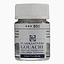 Talens Boya Gouache Jar 16 Ml Silver