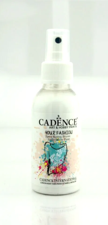 Cadence Kumaş Sprey Boya 1100 Beyaz 100 Ml