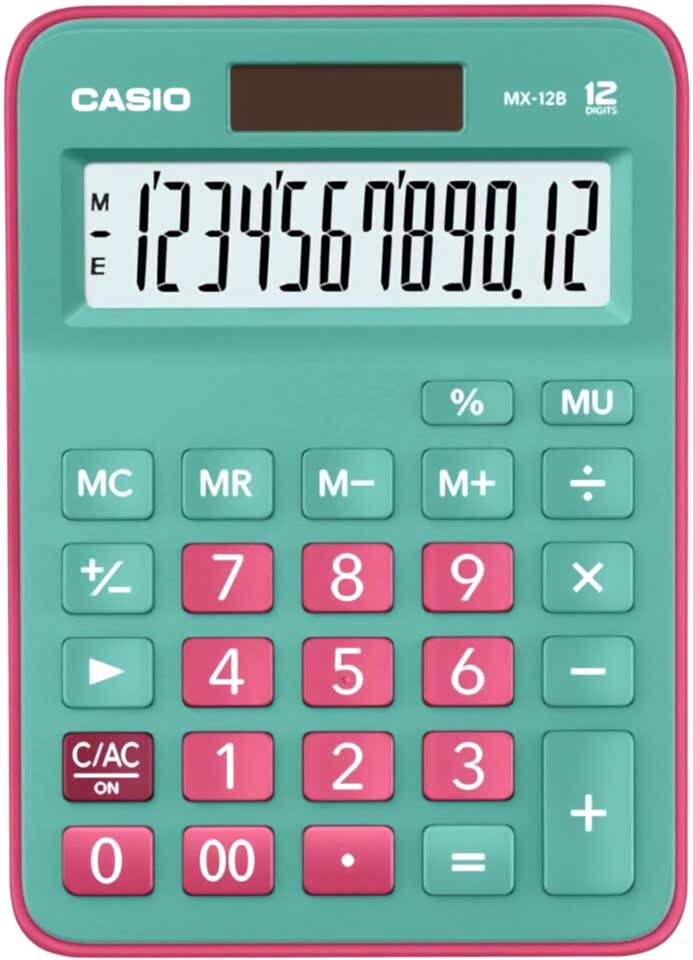 Casio Hesap Makinesi Masaüstü Mx-12B-Gnrd 12 Hane