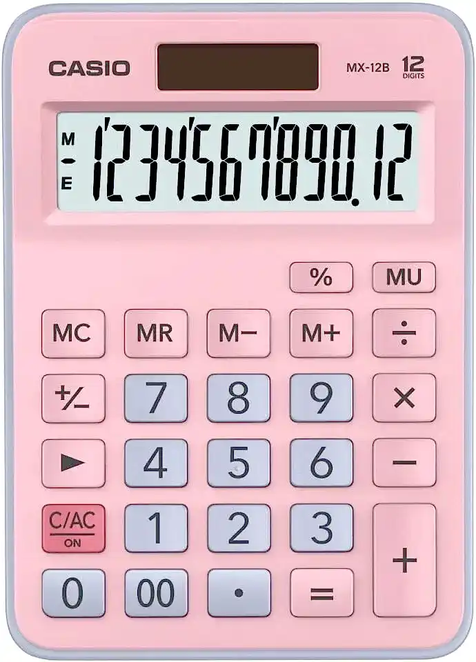 Casio Hesap Makinesi Masaüstü Mx-12B-Pklb 12 Hane