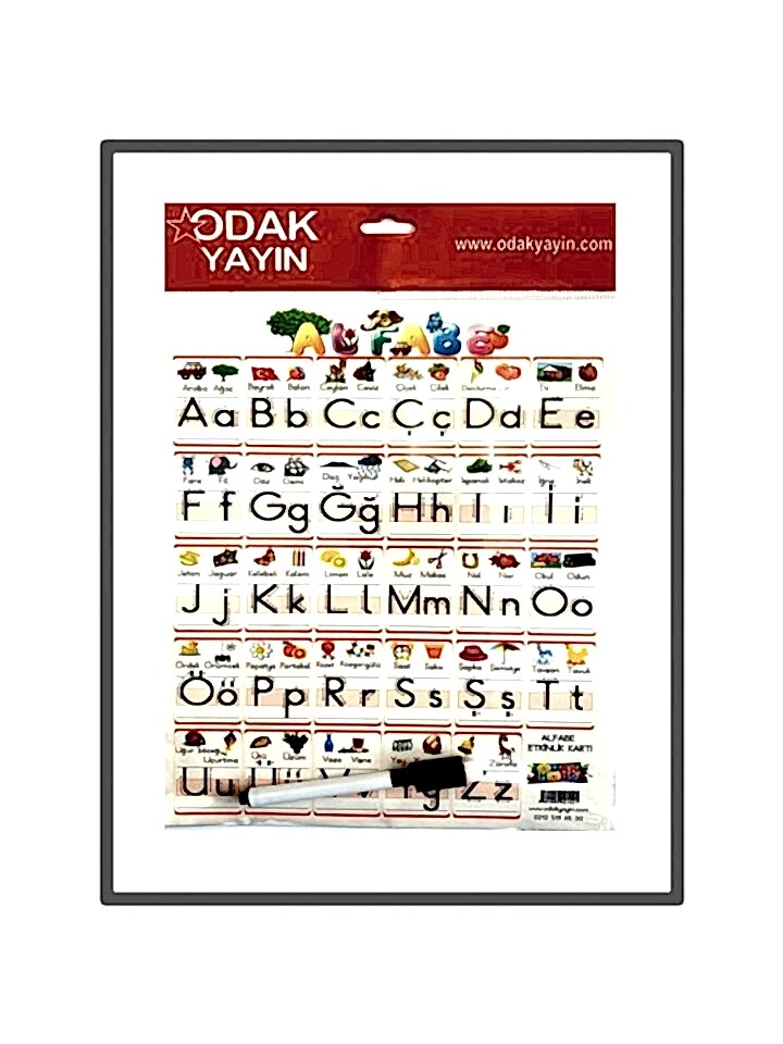 Odak Yayın A4 Alfabe Kartı