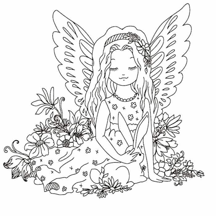 Artdeco Desenli Tuvaller Masalsı 40x50 Cm Melek