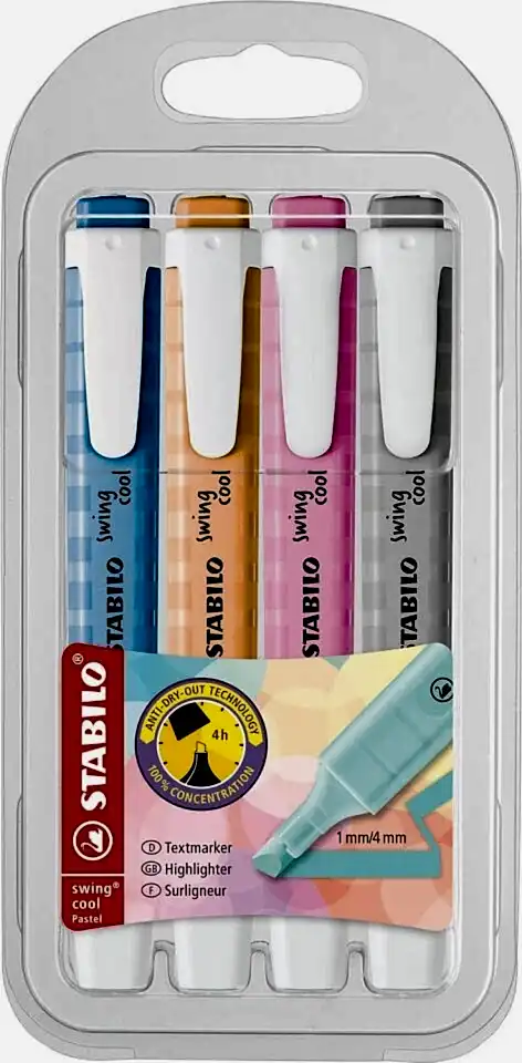 Stabilo Swing Cool Yeni Pastel 4 Lü Paket