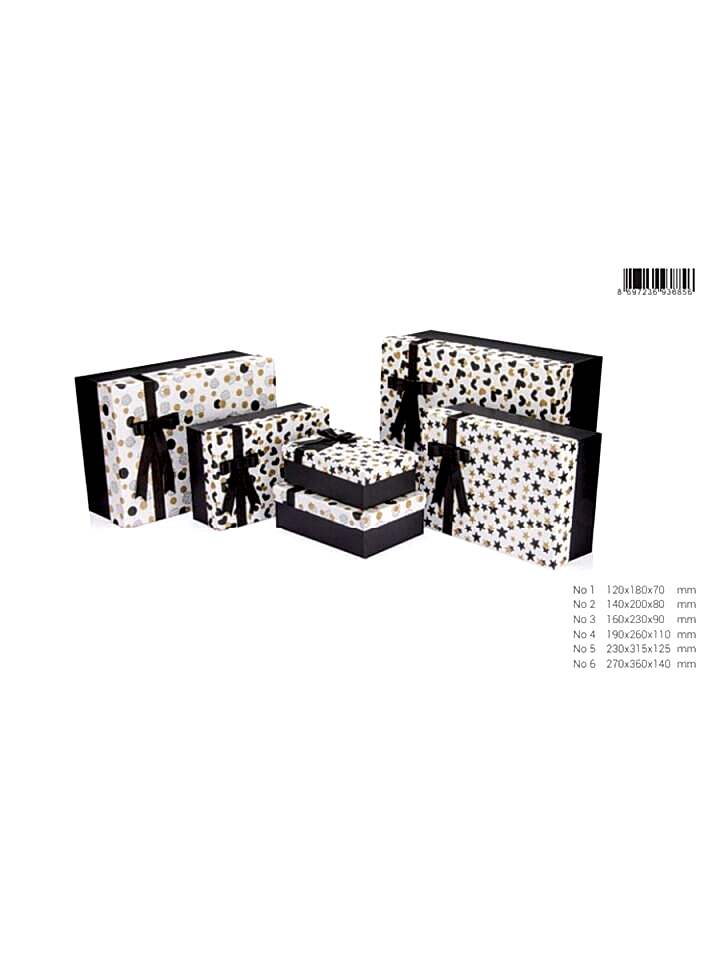 Gıpta Black White Gold Dikdörtgen Kutu No 2