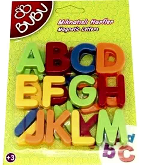 Bu-Bu Mıknatıslı Harf 26 Parça&nbsp;