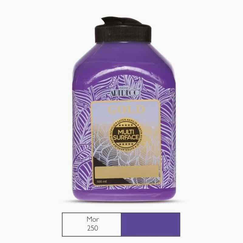 Artdeco Gold Multi-Surface Akrilik Boya 500 Ml Mor 250