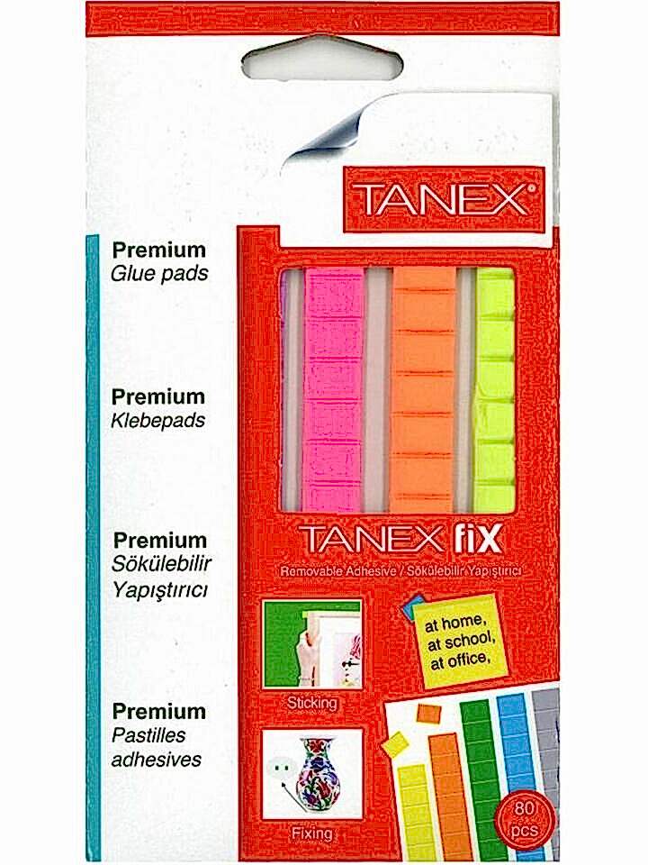 Tanex Fix Yapıştırıcı Karışık Flo Renk 50 Gr