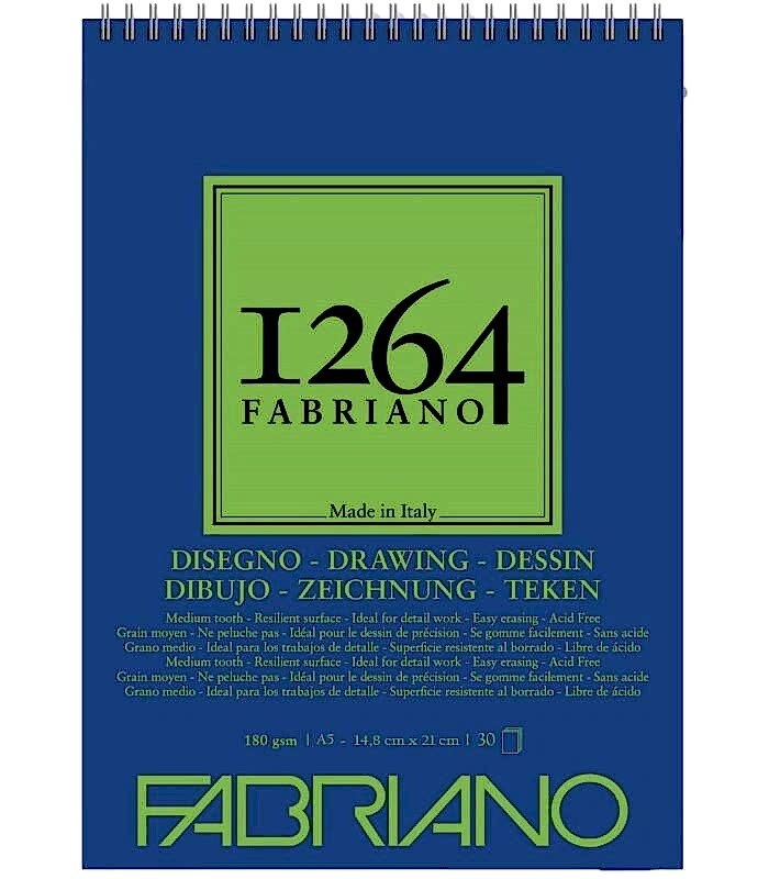 Fabriano 1264 Drawing Çizim Defteri 180 Gr A5 30 Yaprak Spiralli