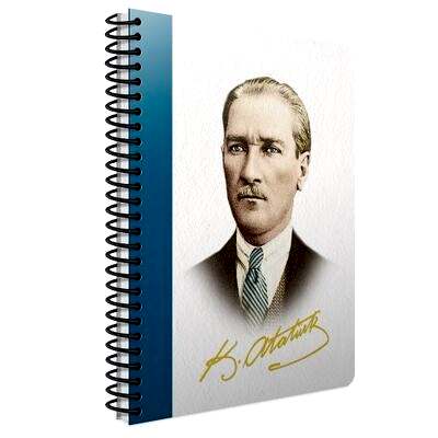 Gıpta 409-Akk Atatürk 17x24 Spiralli Günlük Ajanda