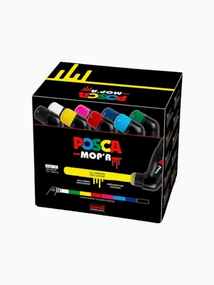 Uni Posca 3.0-19.0 Su Bazlı Poster Markörü 8 Li
