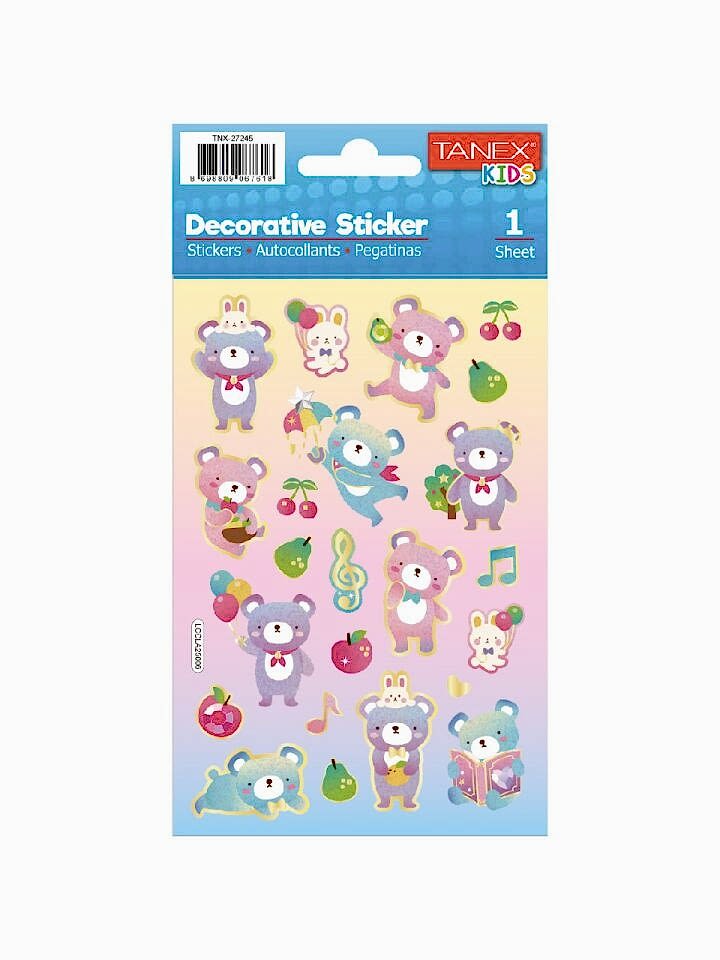 Tanex Tnx-27245 Puffy Sevimli Ayıcıklar Serisi