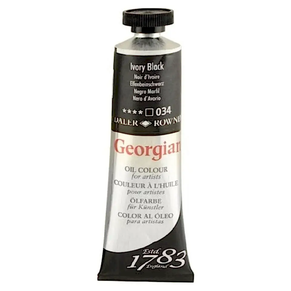 Daler Rowney Georgian Yağlı Boya Goc 38 Ml Ivory Black
