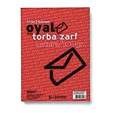 Oyal Torba Zarf 17x25 Natura 100 Gr 500 Lü