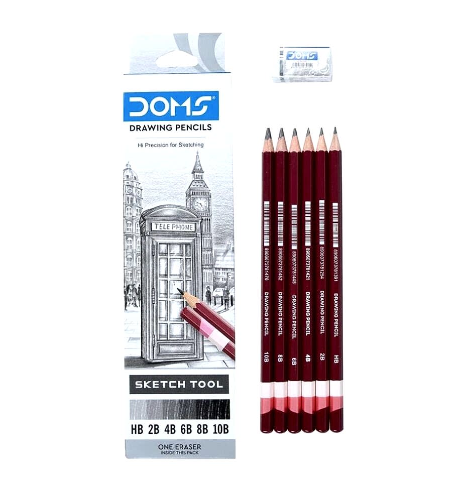 Doms 6 Lı Askılı Dereceli Kalem Seti