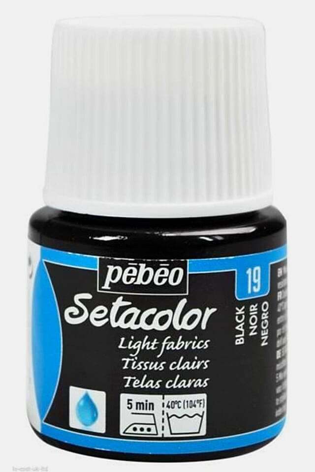 Pebeo Setacolor Transparan 45 Ml Şişe Laque Noire