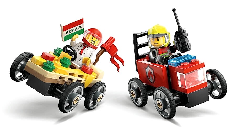 Lego City Pizza İtfaiye Ve Yarış Arabası&nbsp;