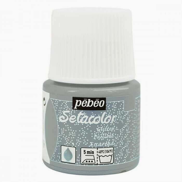 Pebeo Setacolor Glıtter 45 Ml Şişe Silver