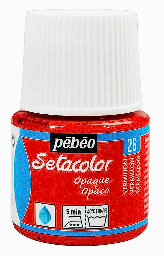 Pebeo Setacolor Transparan 45 Ml Şişevermilion