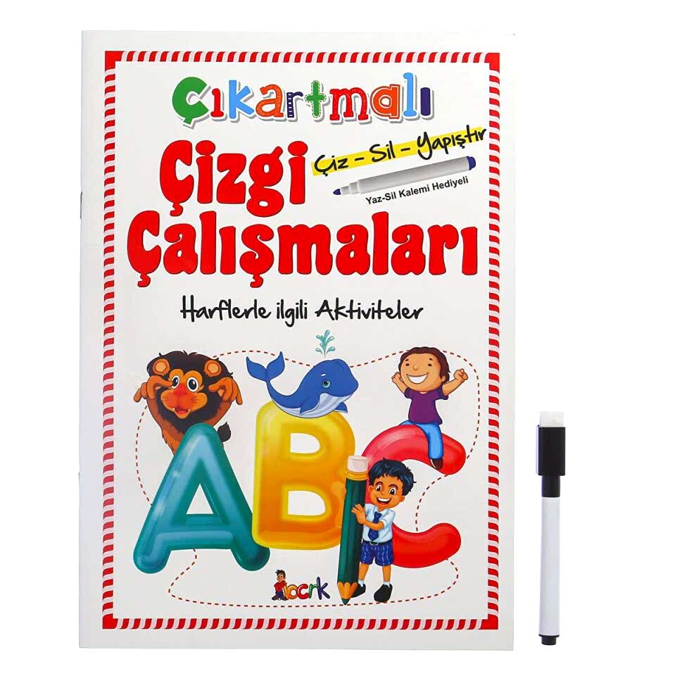 Ema Çocuk Çıkartmalı Çizgi Çalışması Harfler