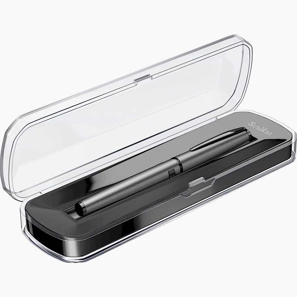 Scrikss 78M Roller Kalem Mat Gri Kristal Kutu