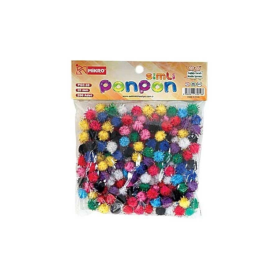 Mikro Pgc-10 10 Mm Simli Ponpon 200 Ad
