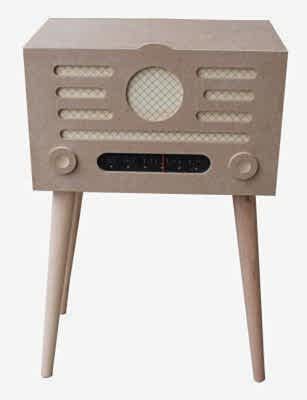 Okutan Ahşap Dekoratif Ayaklı Radyo