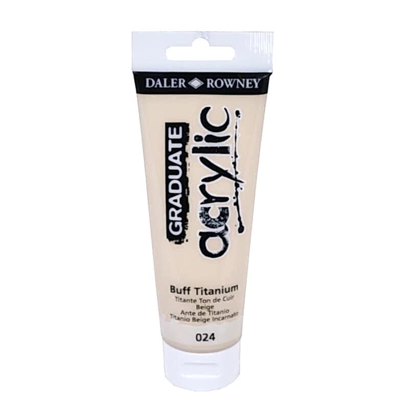 Daler Rowney Graduate Akrilik Boya Graduate Acrylic 120 Ml Buff Titanium