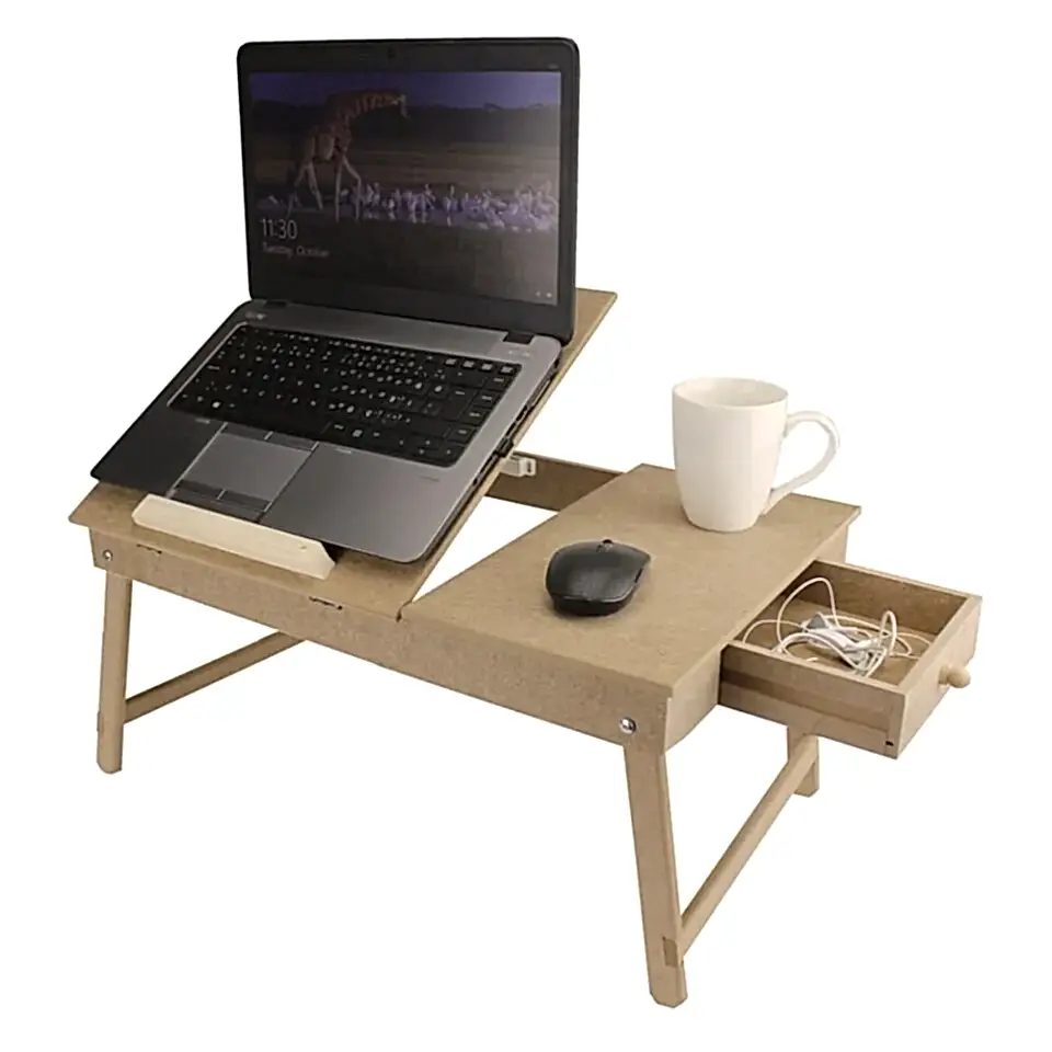 Okutan Ahşap Ayarlanabilir Laptop Sehpası