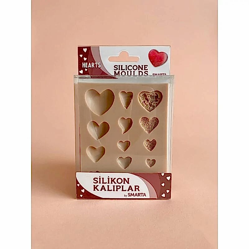 Nureart Kalpler Hearts Silikon Kalıp Sk1013003