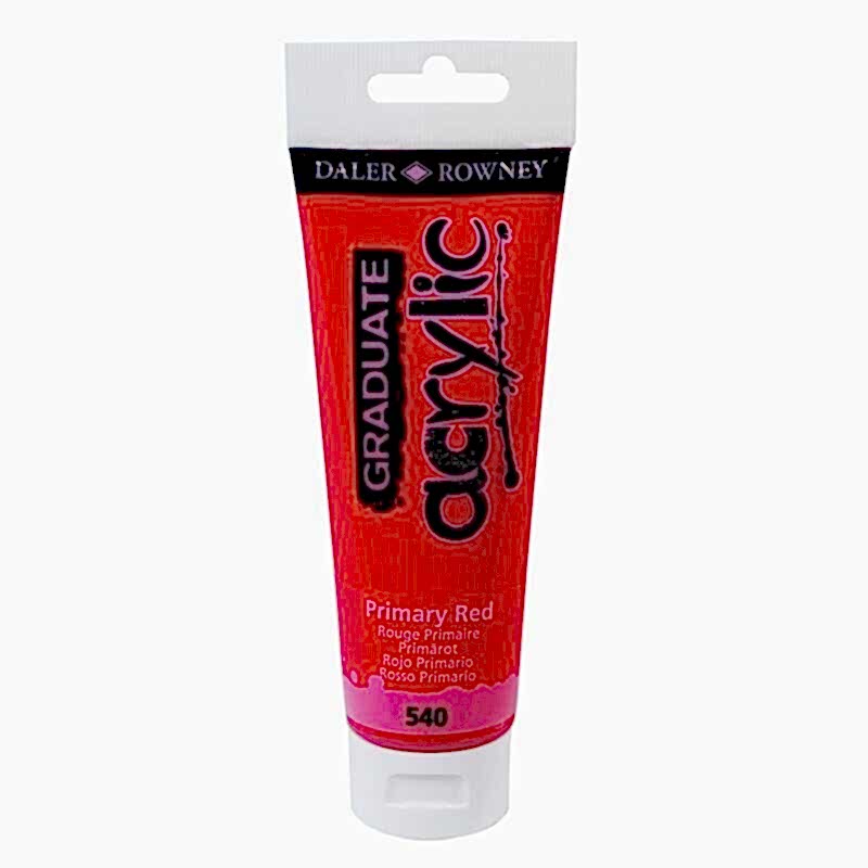 Daler Rowney Graduate Akrilik Boya Graduate Acrylic 120 Ml Primary Red