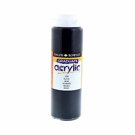 Daler Rowney Graduate Akrilik Boya Graduate Acrylic 500 Ml Black