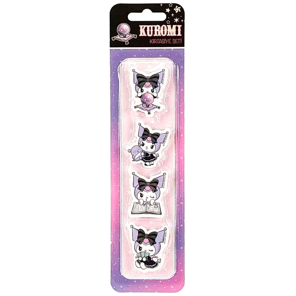 Kuromi Şekilli Silgi 4 Lü Bilister