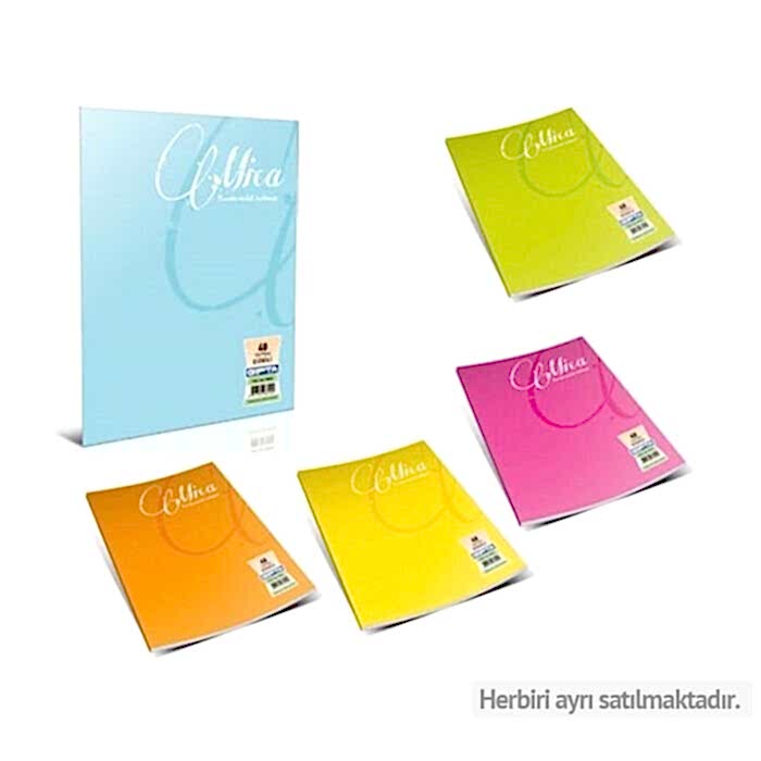 Gıpta Mıca Tel Dikişli Pp Kapak Defter A4 80 Yp Çizgili