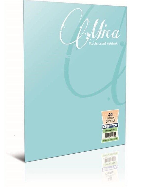 Gıpta Mıca Tel Dikişli Pp Kapak Defter A5 40 Yp Çizgili