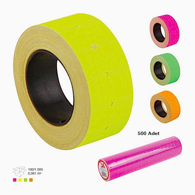 3A Fiyat Etiketi Sarı 10 Lu