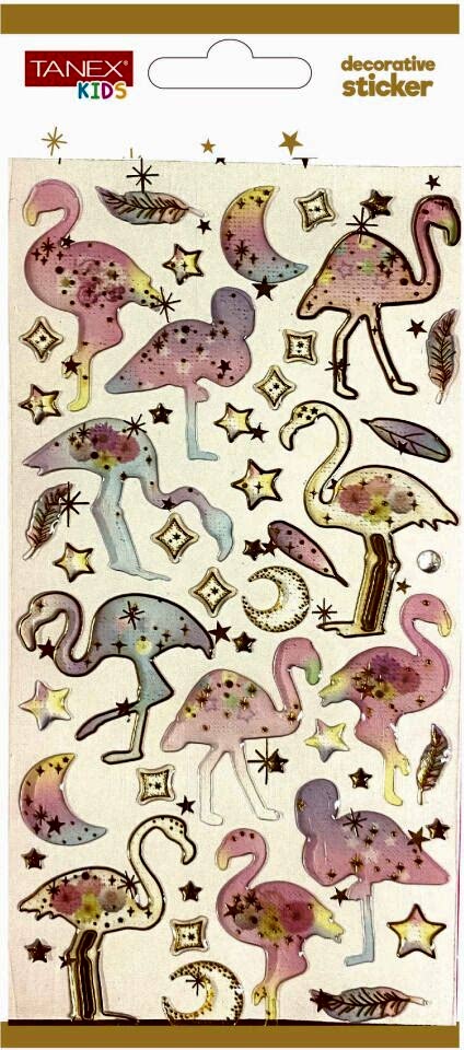 Tanex Tnx-5004 Decorative Sticker-5 Puffy Etiketi