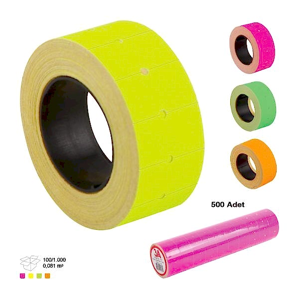 3A Fiyat Etiketi Turuncu 10 Lu