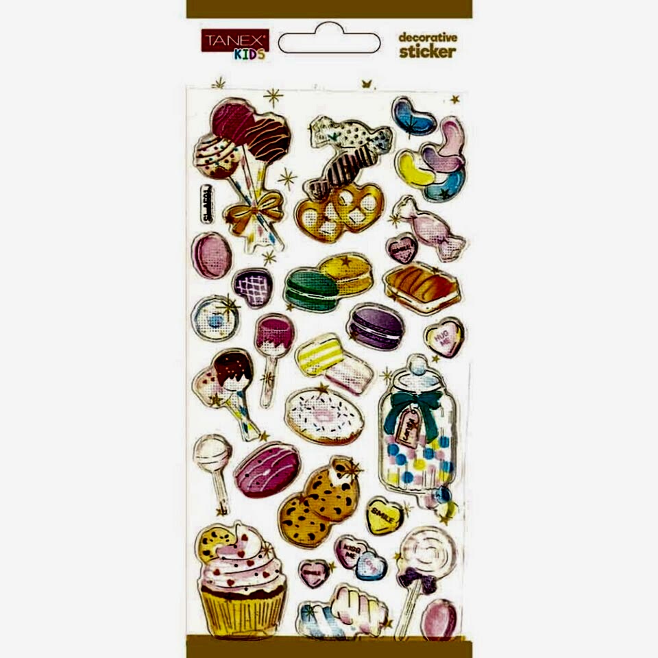 Tanex Tnx-5016 Decorative Sticker-17 Puffy Etiketi