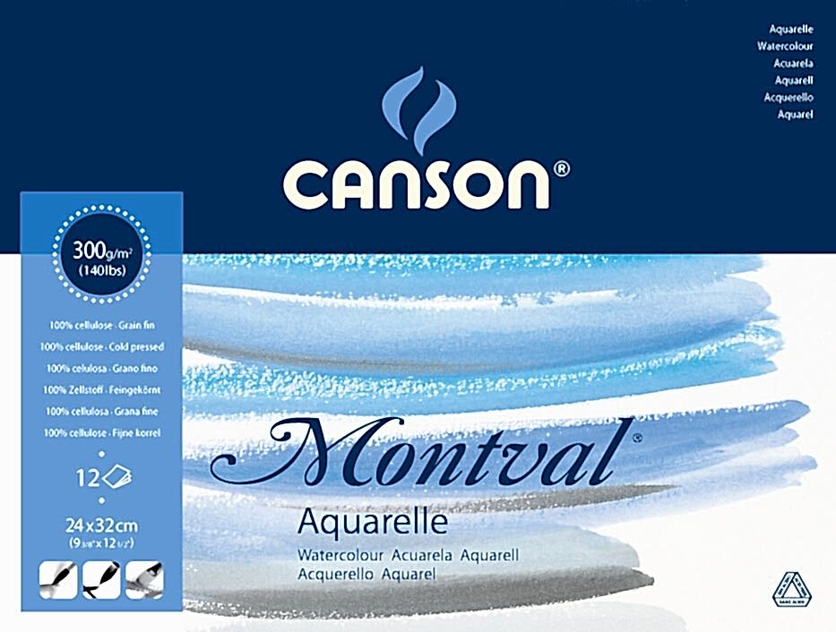 Canson Pad Canmontv 12S 24x32 300 Gr