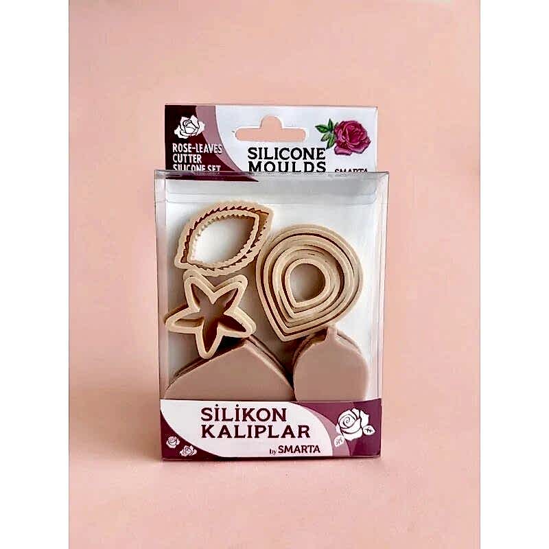 Nureart Çiçekler Gül Yaprak Silikon Kalıp Sk1013023