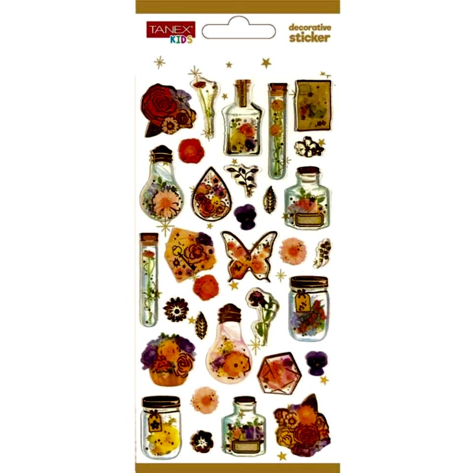 Tanex Tnx-5023 Decorative Sticker-24 Puffy Etiketi
