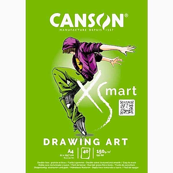 Canson Pad Xsmart Drawing Art A4 150G 40Sh